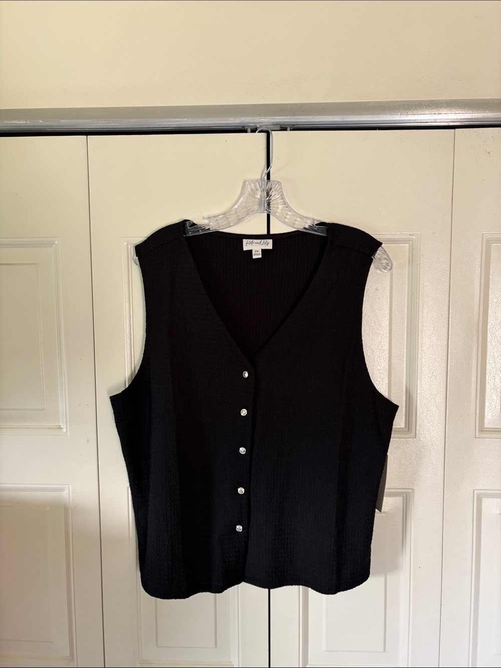 Minimalist  Sophisticated Corpcore Women’s Vest NWT Stretch Lightweight Layer 2X